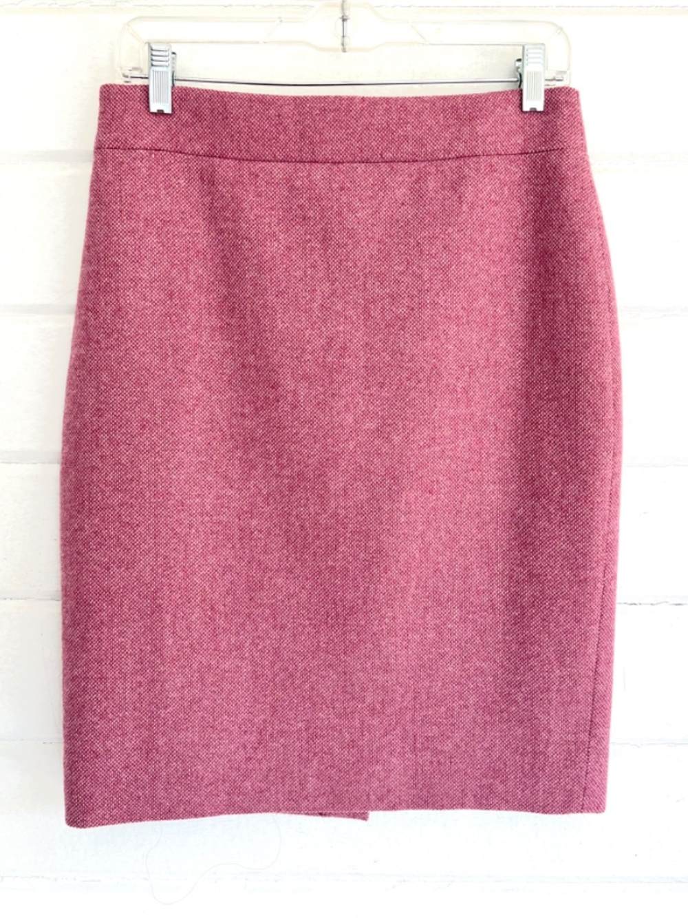 J. CREW No.2 Pencil Skirt in Wool Blend Pink Tweed - 6P